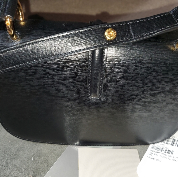 Authentic Tom Ford 001 Lock Mini Flap Shoulder Bag color BLACK - Picture 14 of 15